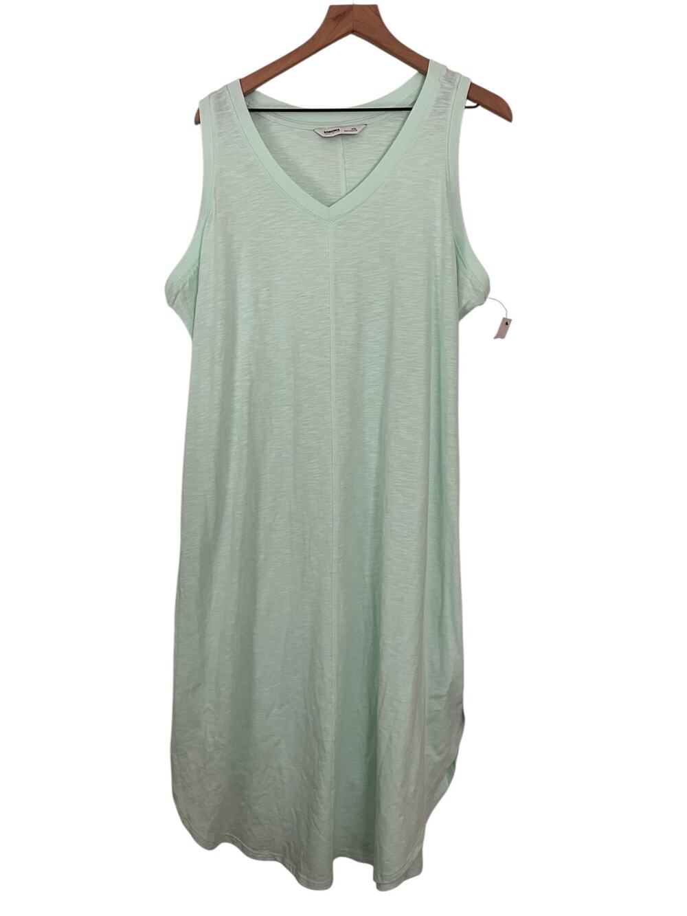 Sonoma Kohls Womens Mint Green Sleeveless Long Dress Size XXL